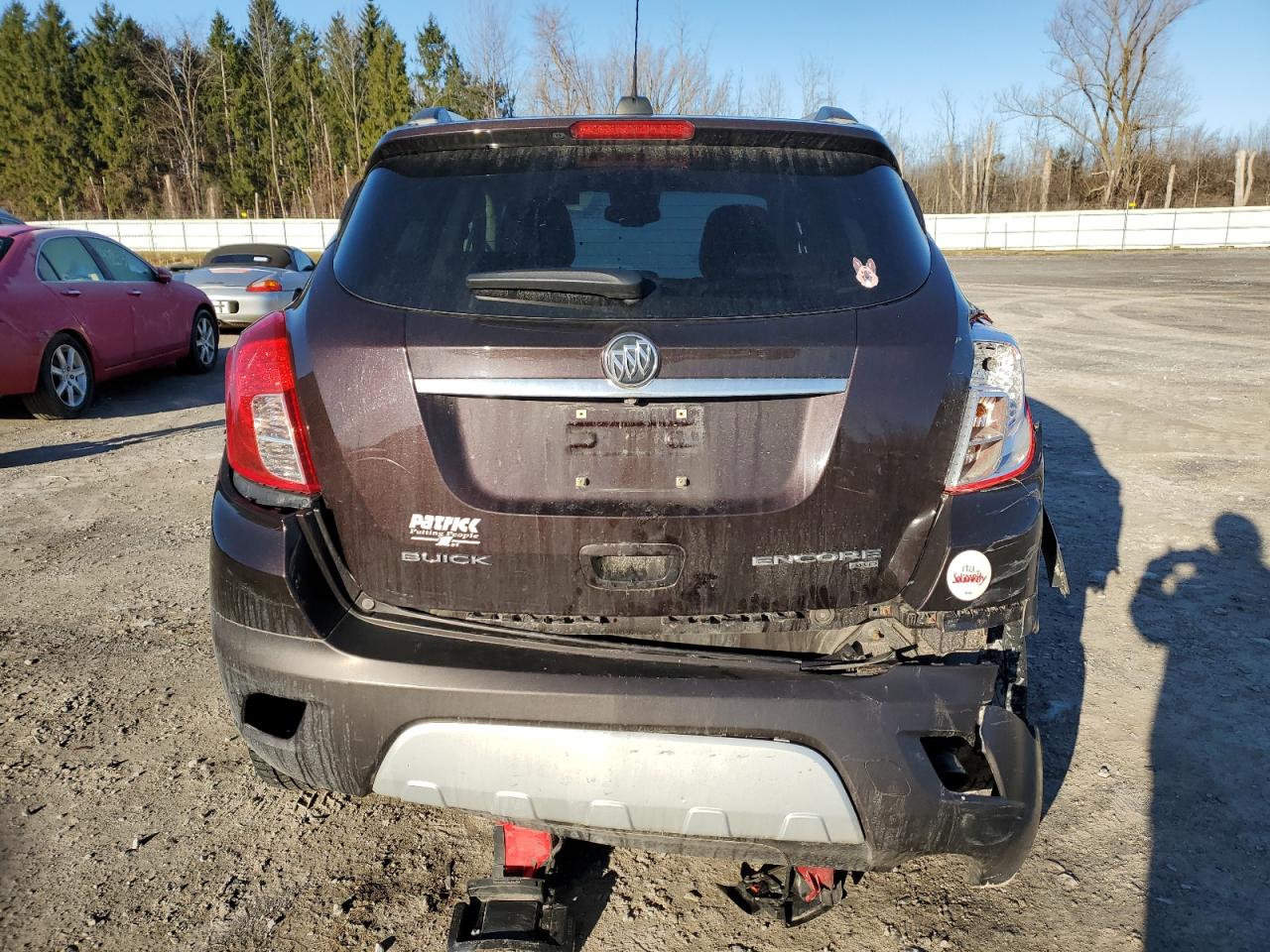 2015 BUICK ENCORE with REAR END damage, VIN KL4CJFSB6FB166686