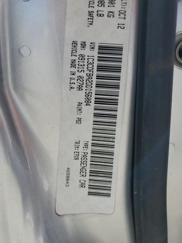 2013 Dodge Dart Sxt VIN: 1C3CDFBA2DD156084 Lot: 48363595
