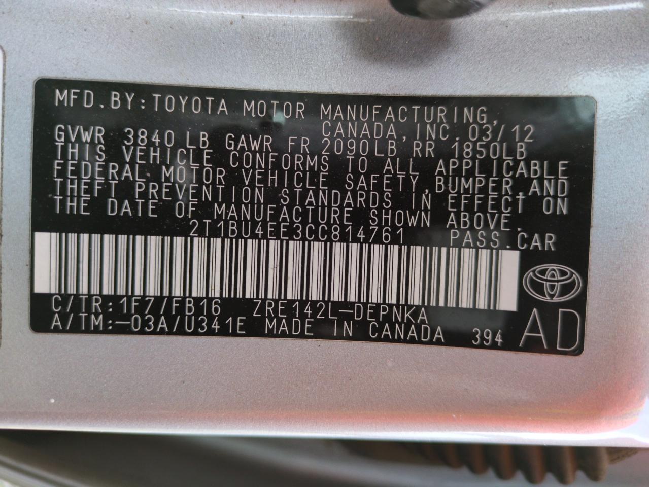 2012 Toyota Corolla - Image 12