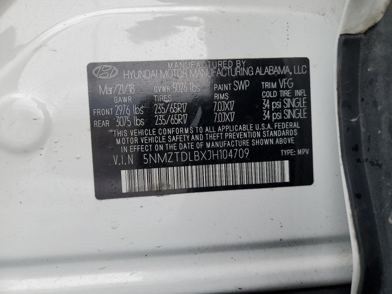 2018 Hyundai Santa Fe - Image 13