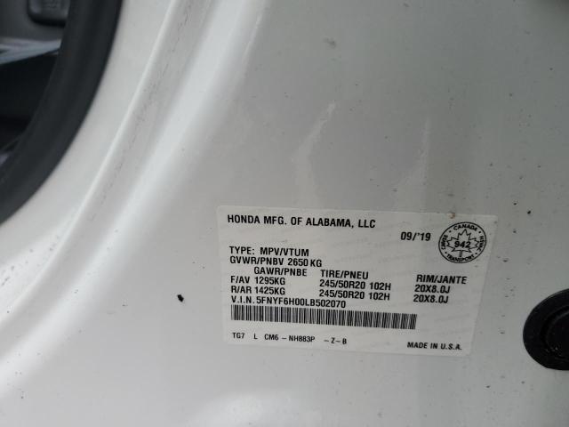 2020 HONDA PILOT ELITE