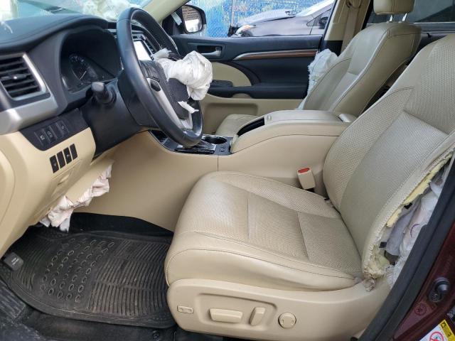  TOYOTA HIGHLANDER 2017 Burgundy