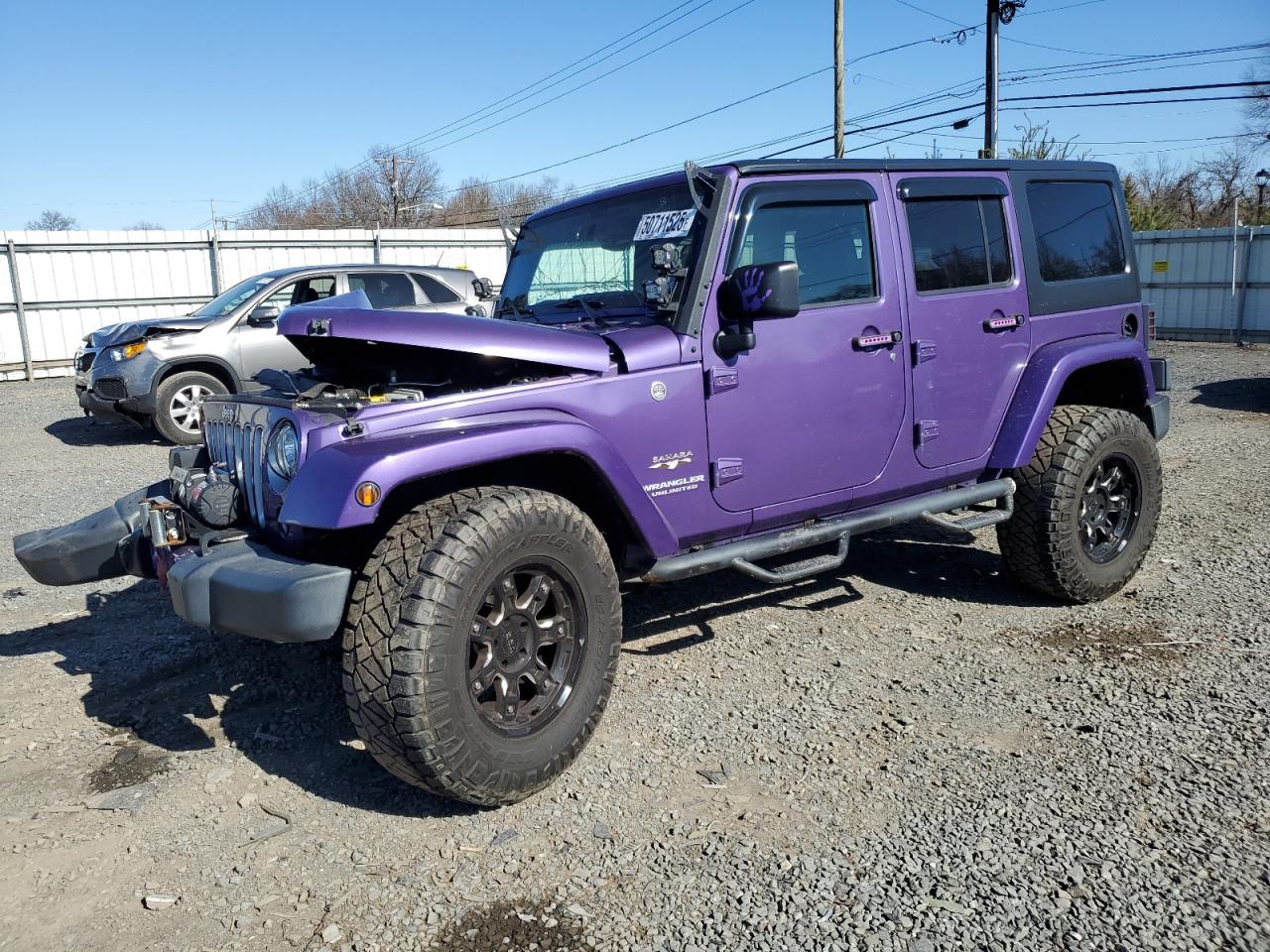 2017 Jeep Wrangler Unlimited Sahara للبيع في Hillsborough، NJ - Front End