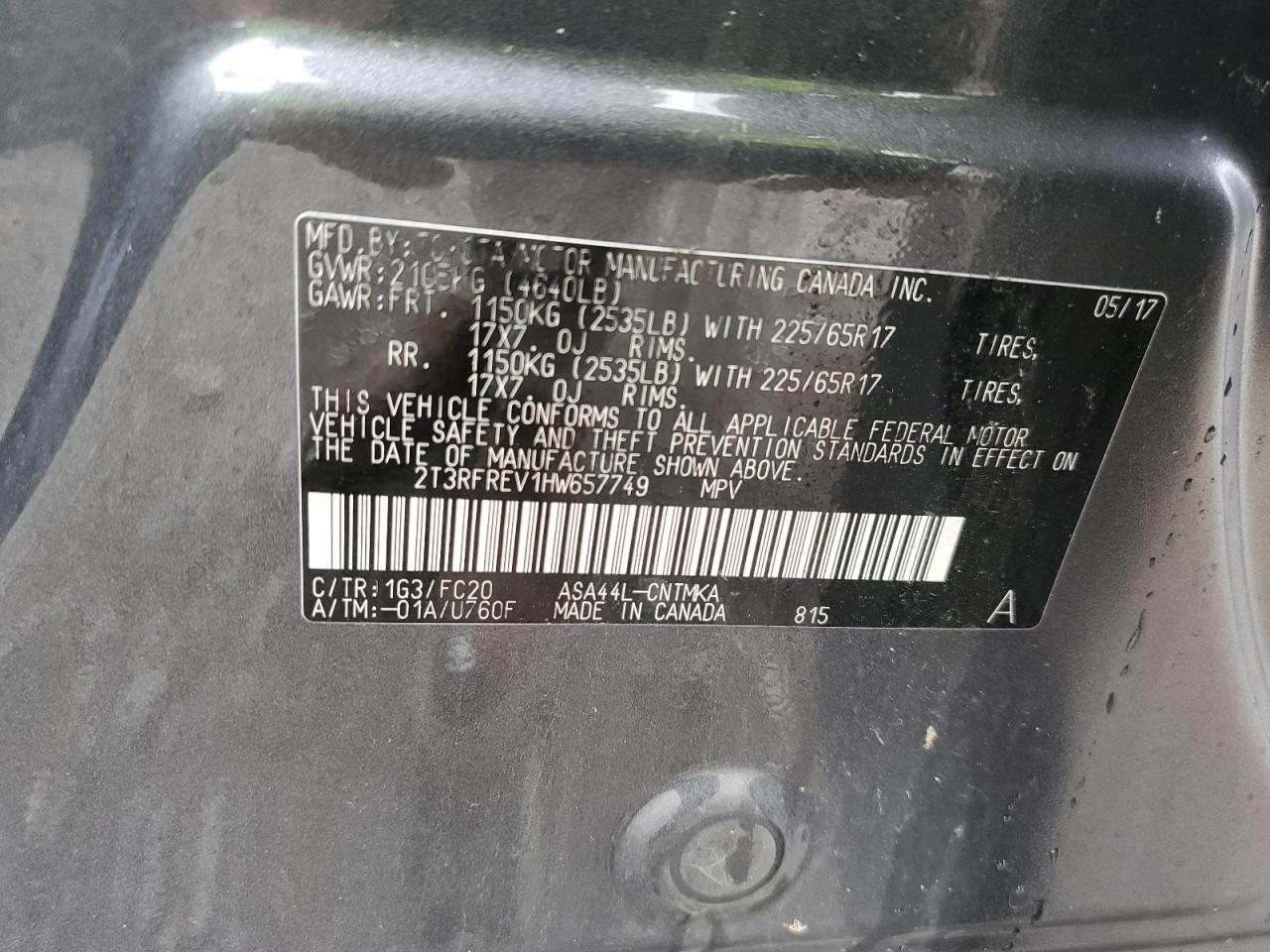 2017 Toyota RAV 4 - Image 13