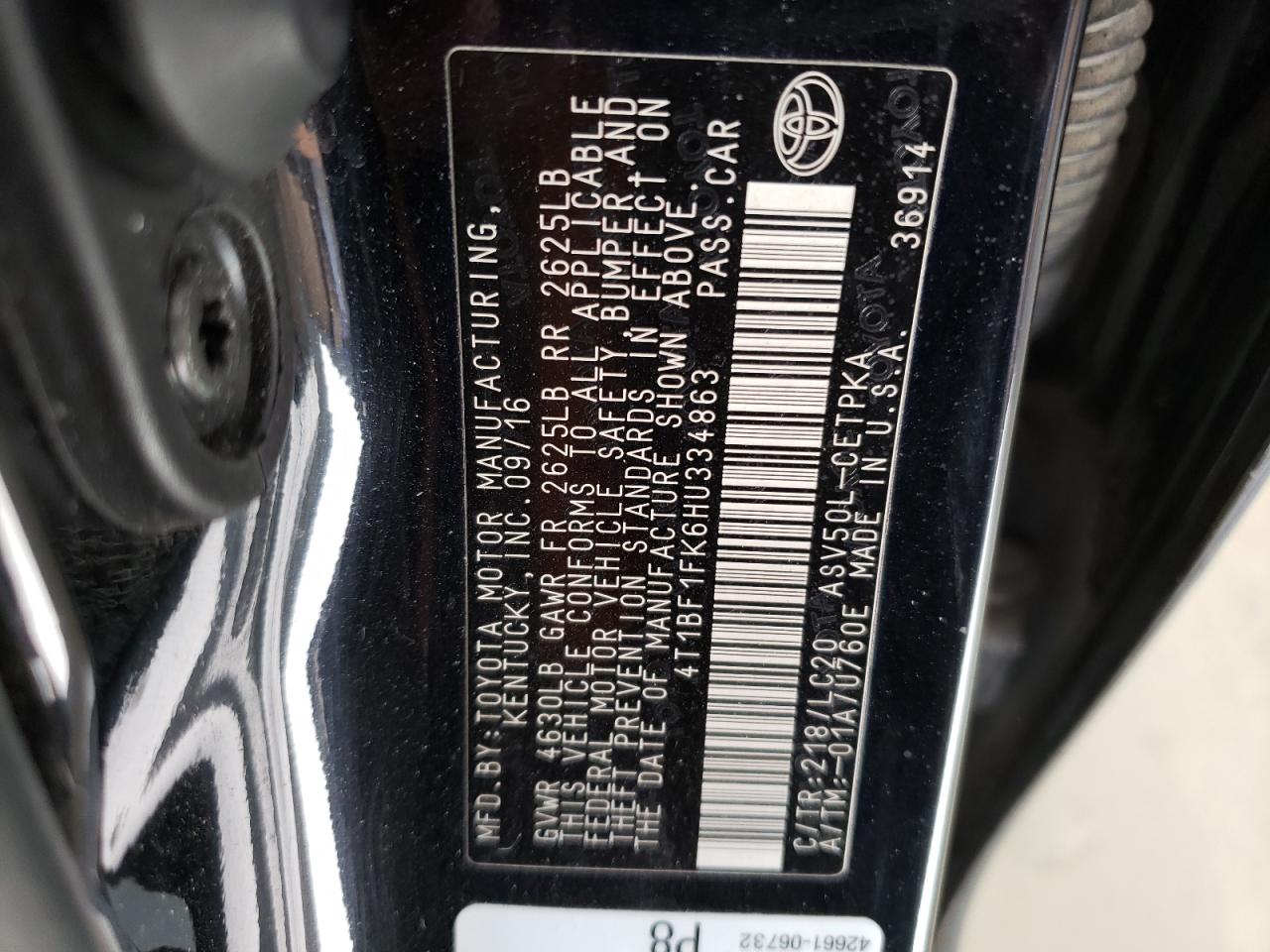 2017 Toyota Camry - Image 12