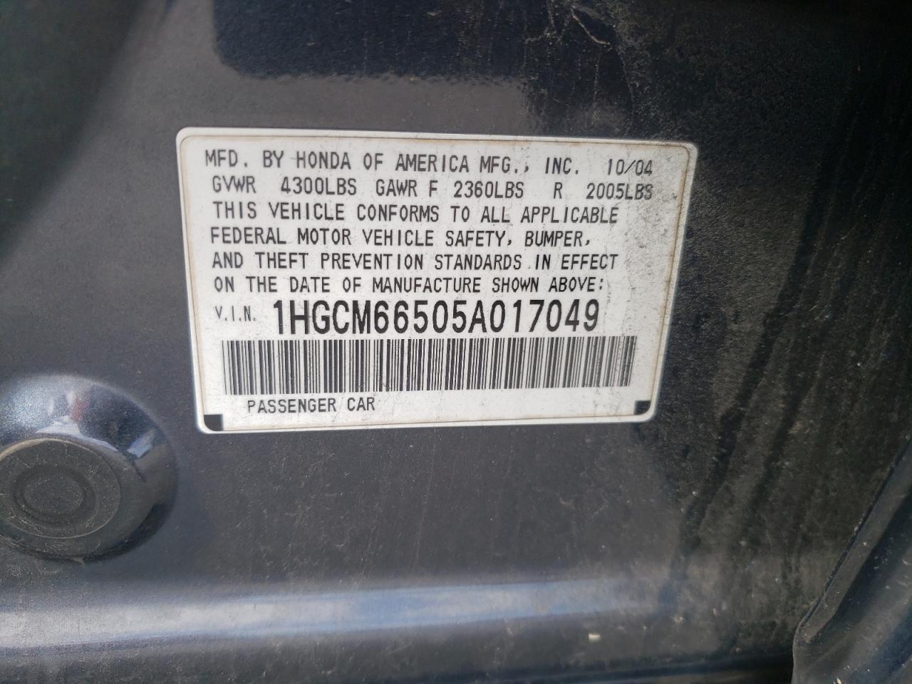 2005 Honda Accord - Image 12
