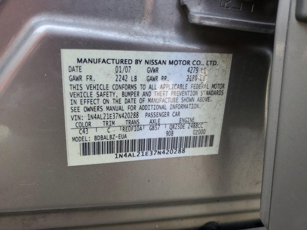 2007 Nissan Altima - Image 13