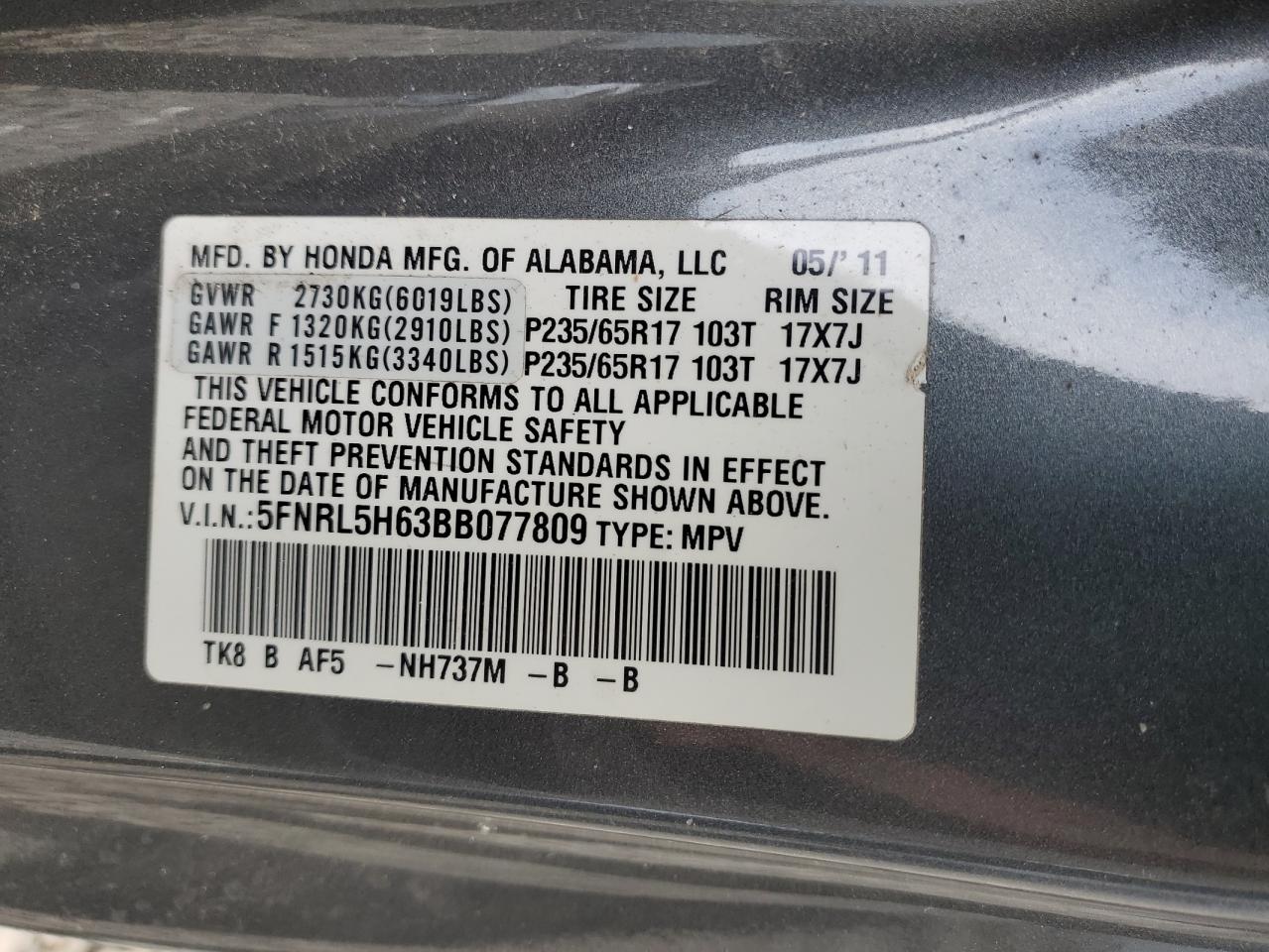 2011 Honda Odyssey - Image 13