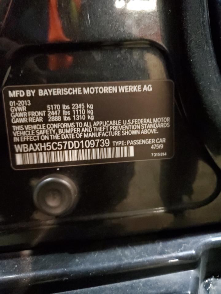 2013 BMW 528 Xi VIN: WBAXH5C57DD109739 Lot: 48005785