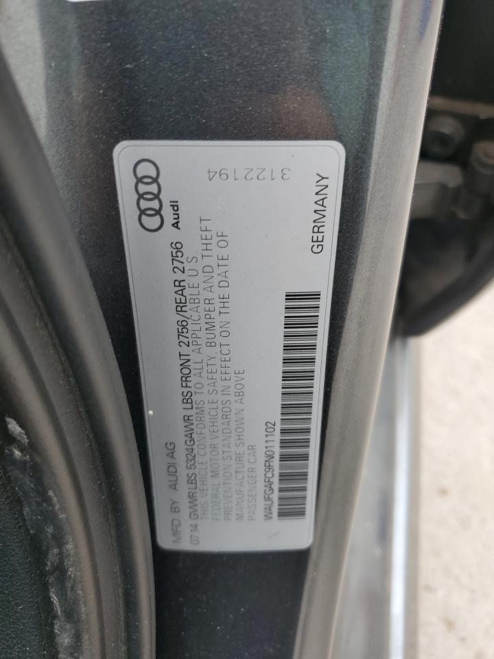 2015 Audi A6 Premium Plus VIN: WAUFGAFC9FN011102 Lot: 47665085