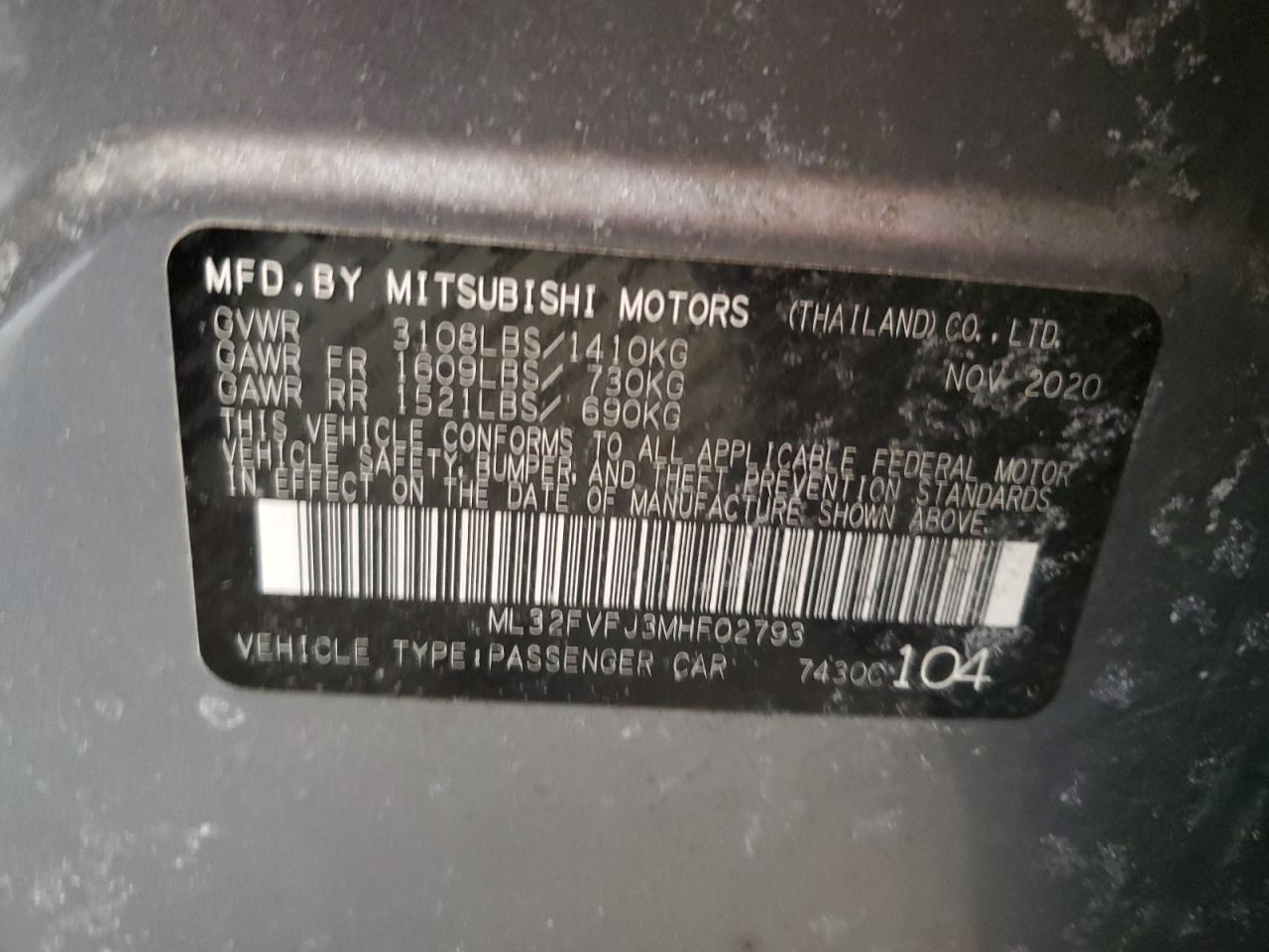 2021 Mitsubishi Mirage - Image 12