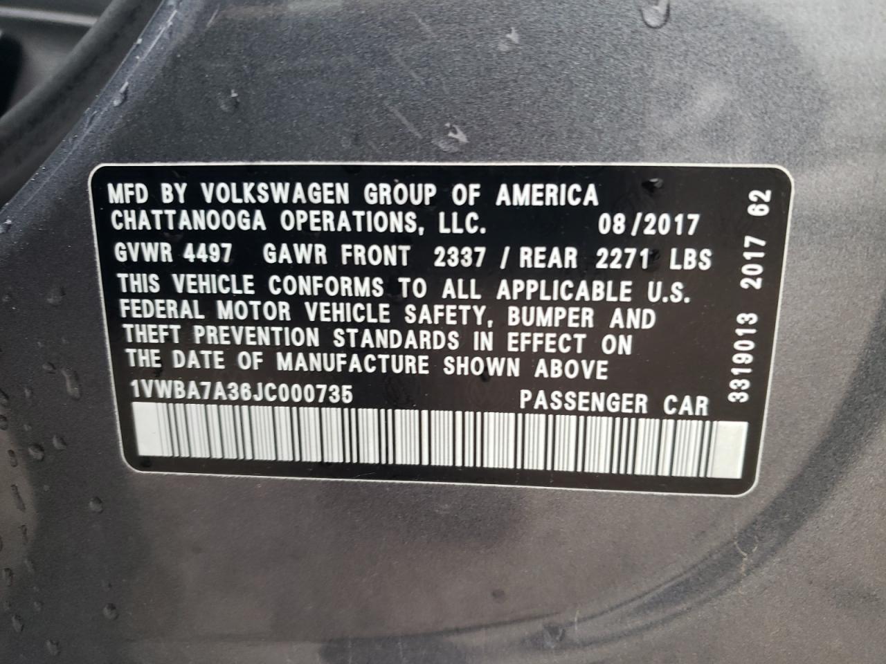 2018 Volkswagen Passat - Image 12