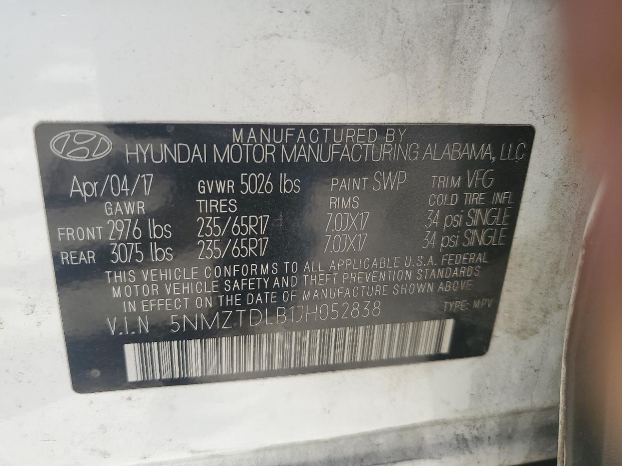 2018 Hyundai Santa Fe - Image 13
