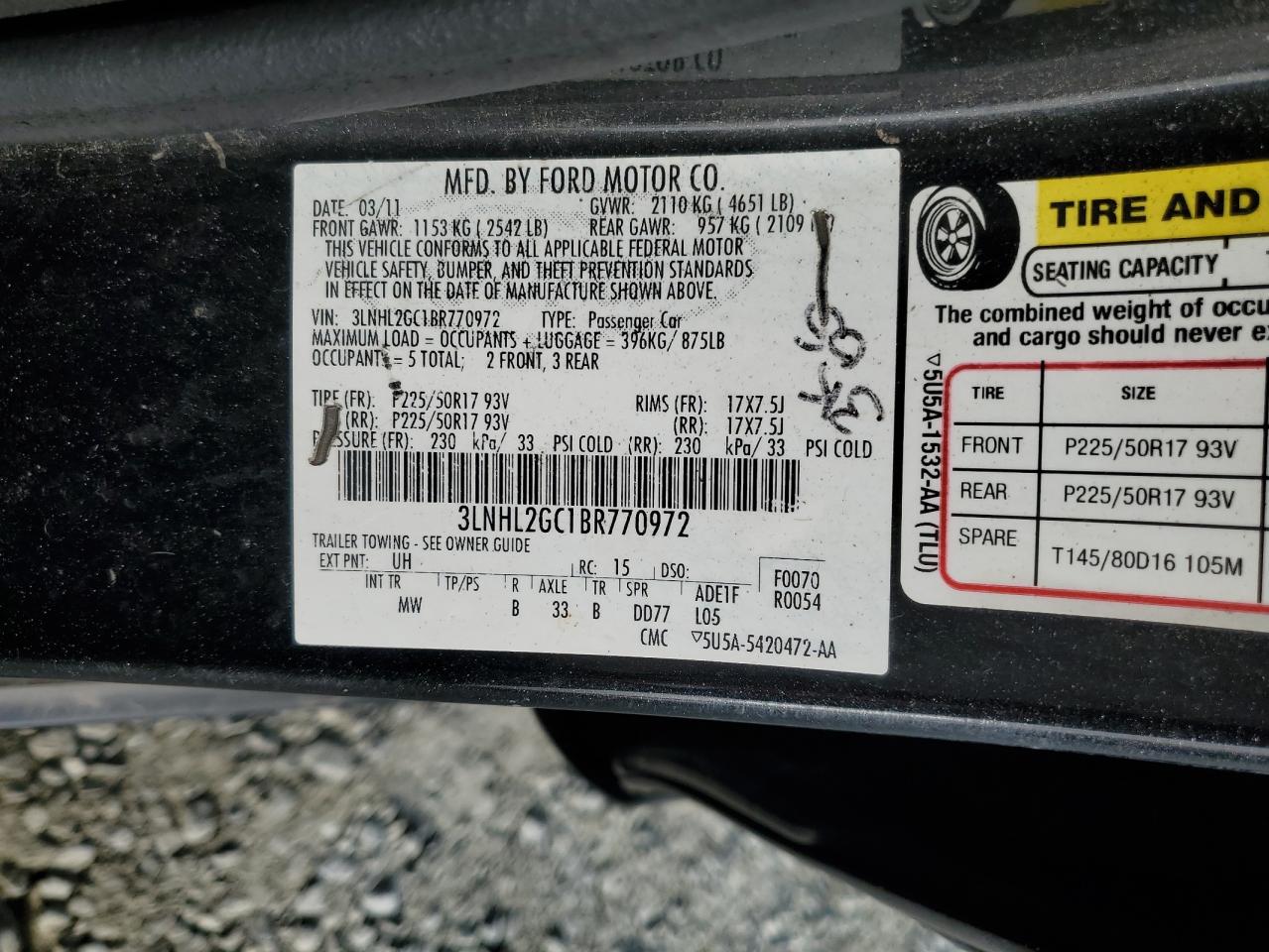 2011 Lincoln MKZ - Image 14