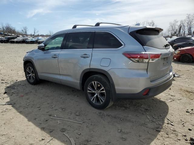  TOYOTA HIGHLANDER 2016 Серебристый