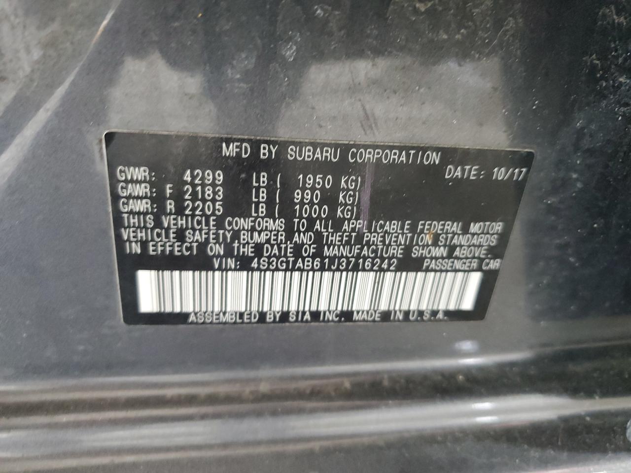 2018 Subaru Impreza - Image 13