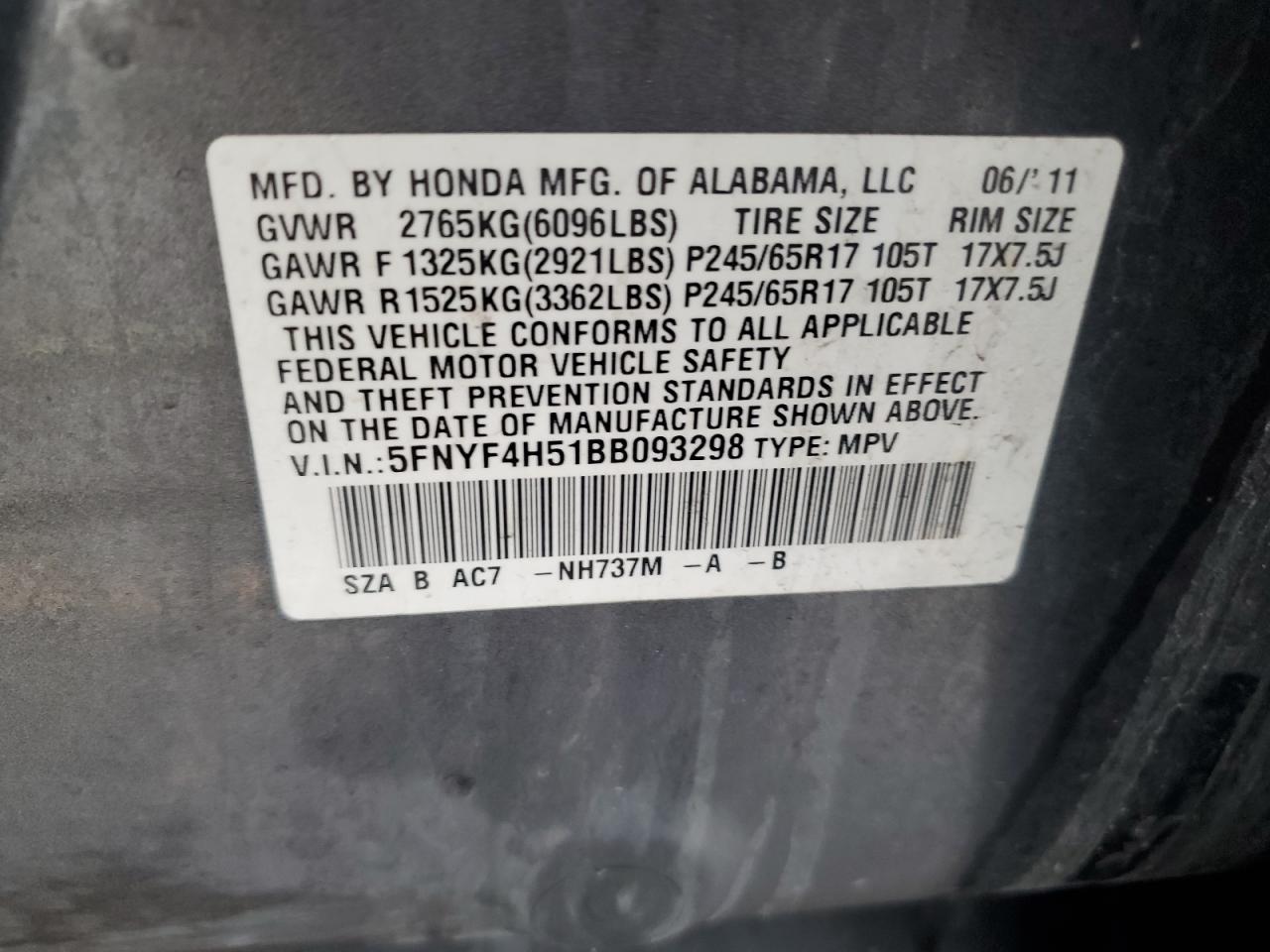 2011 Honda Pilot - Image 13
