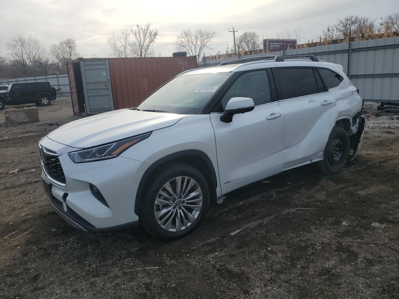 2024 Toyota Highlander Hybrid Limited იყიდება Chicago Heights-ში, IL - Rear End