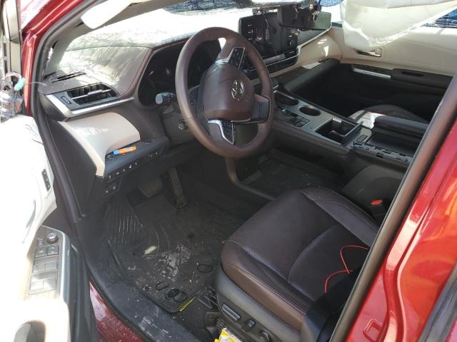  TOYOTA SIENNA 2024 Czerwony