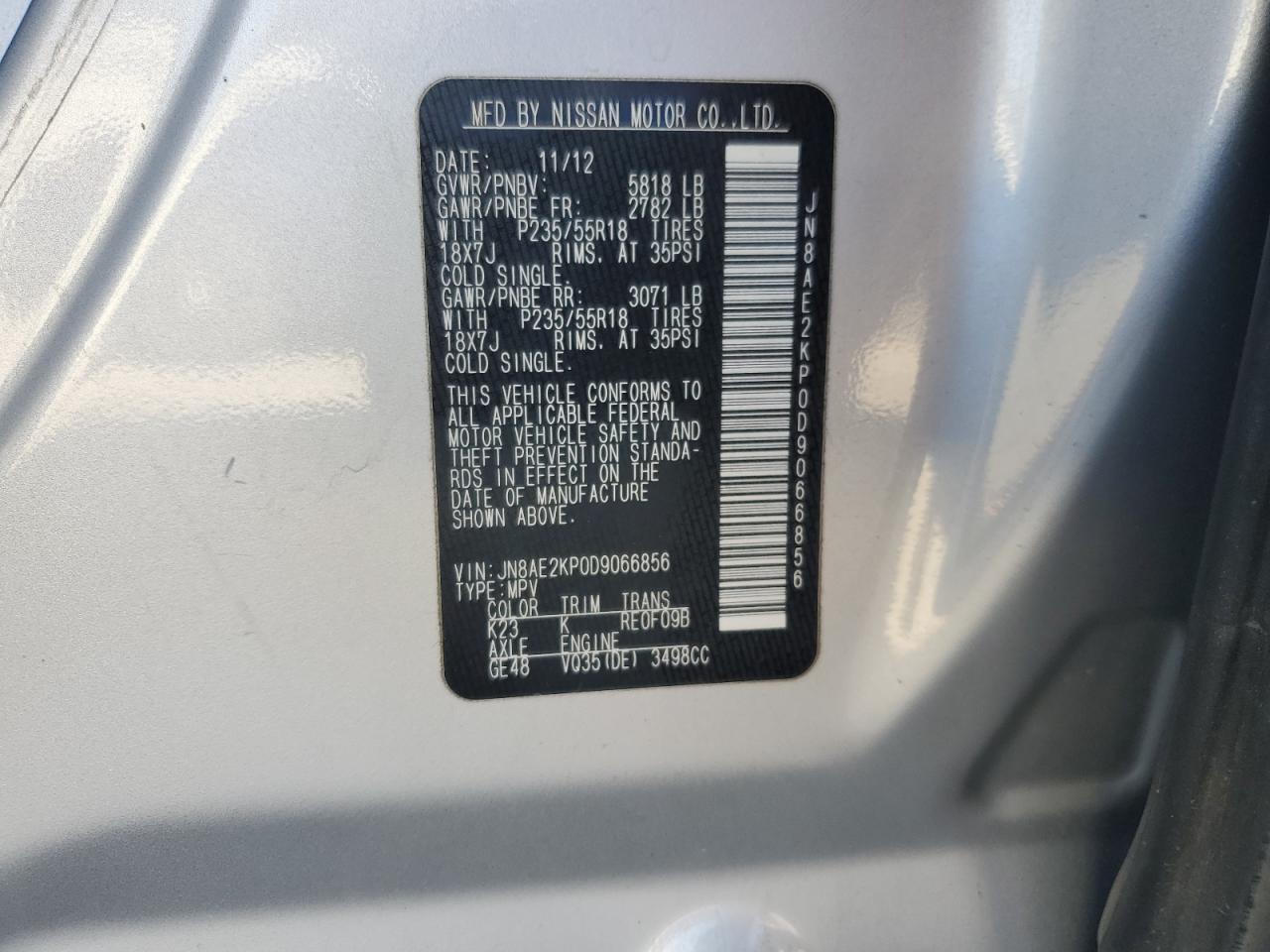 2013 Nissan Quest - Image 13