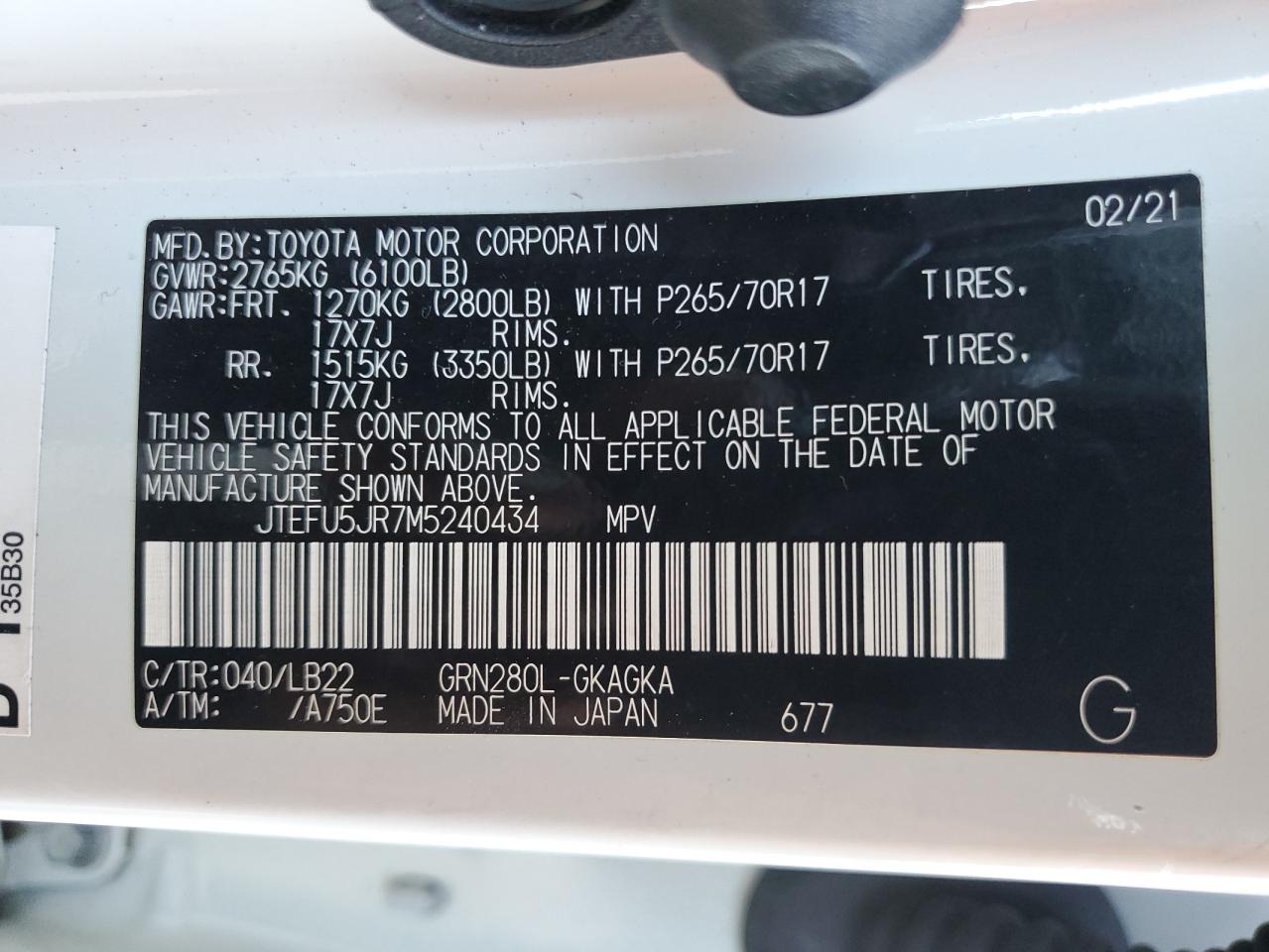 2021 Toyota 4Runner - Image 13