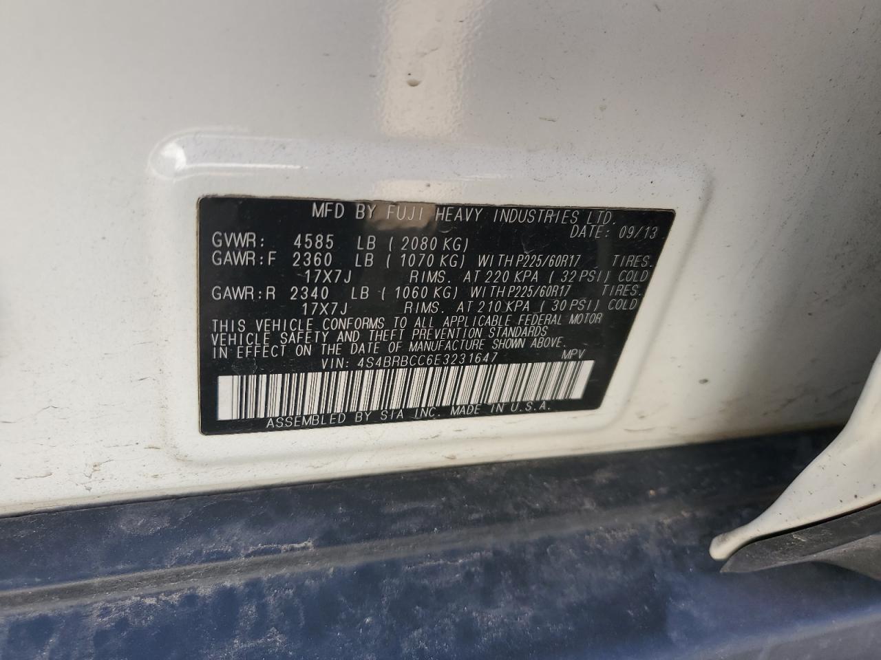 2014 Subaru Outback - Image 15