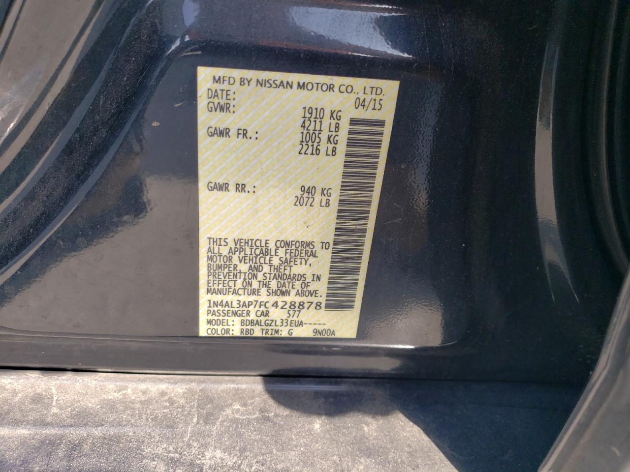 2015 Nissan Altima - Image 13