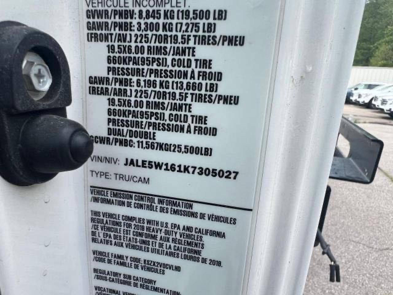 2019 Isuzu Nrr VIN: JALE5W161K7305027 Lot: 49543035