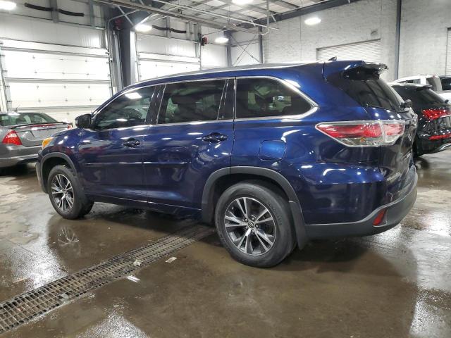  TOYOTA HIGHLANDER 2016 Blue