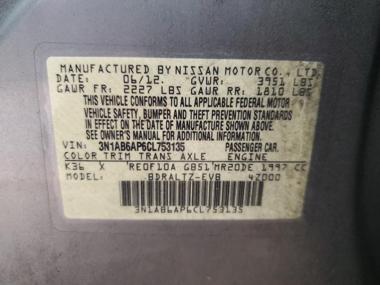 2012 Nissan Sentra - Image 13