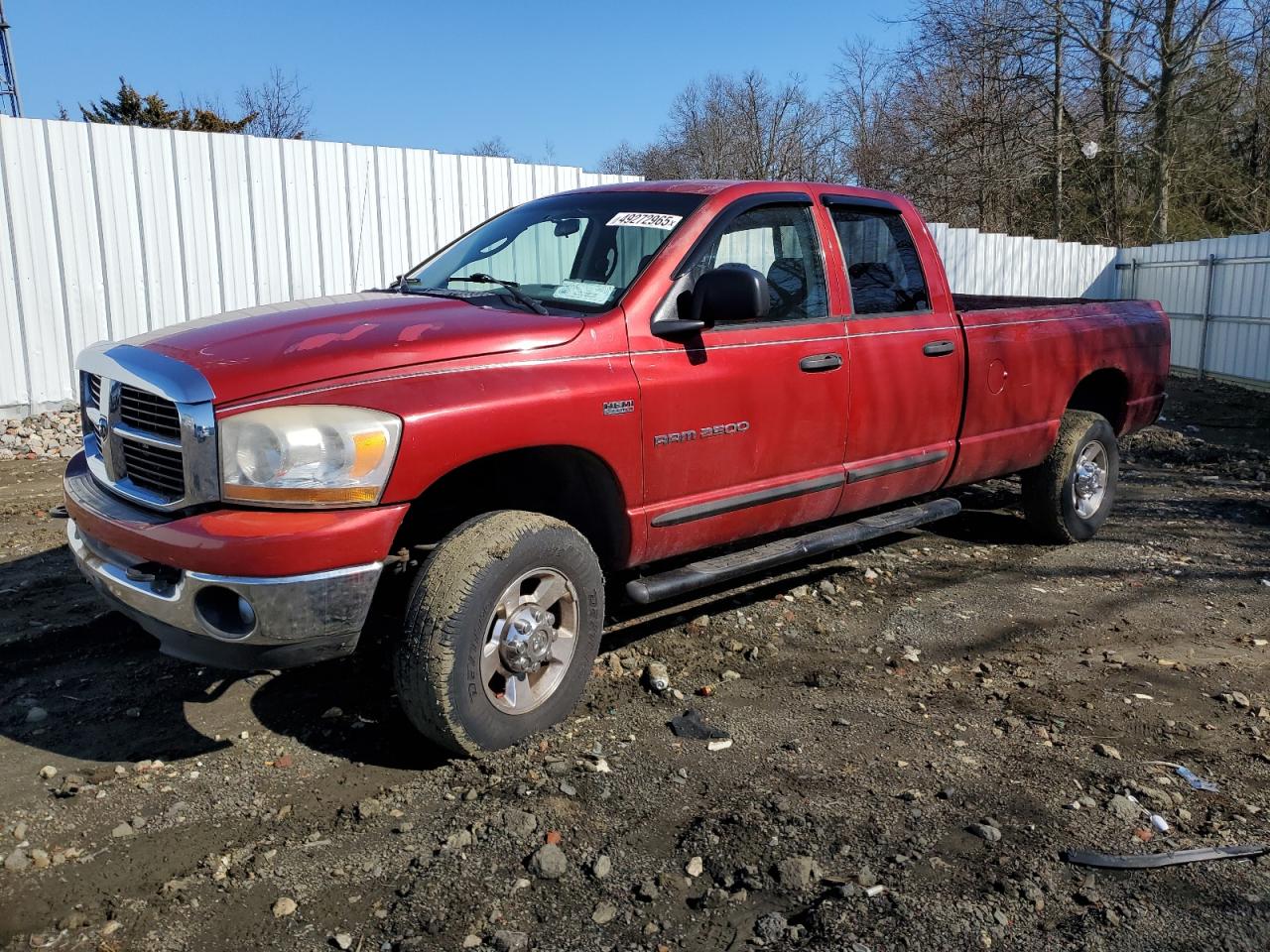 2006 Dodge Ram 2500 St продається в Windsor, NJ - Rear End