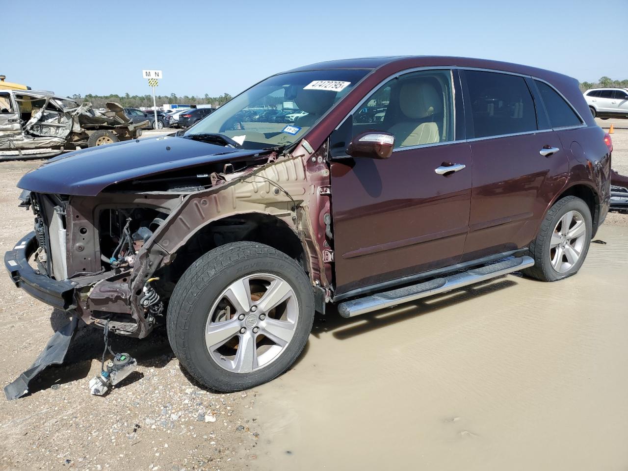 2013 Acura Mdx  للبيع في Houston، TX - Front End