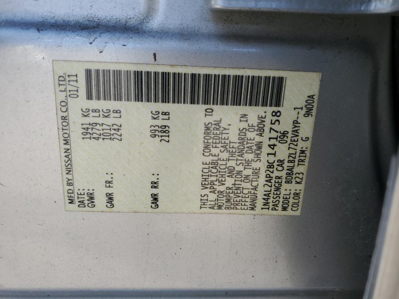 2011 Nissan Altima - Image 13