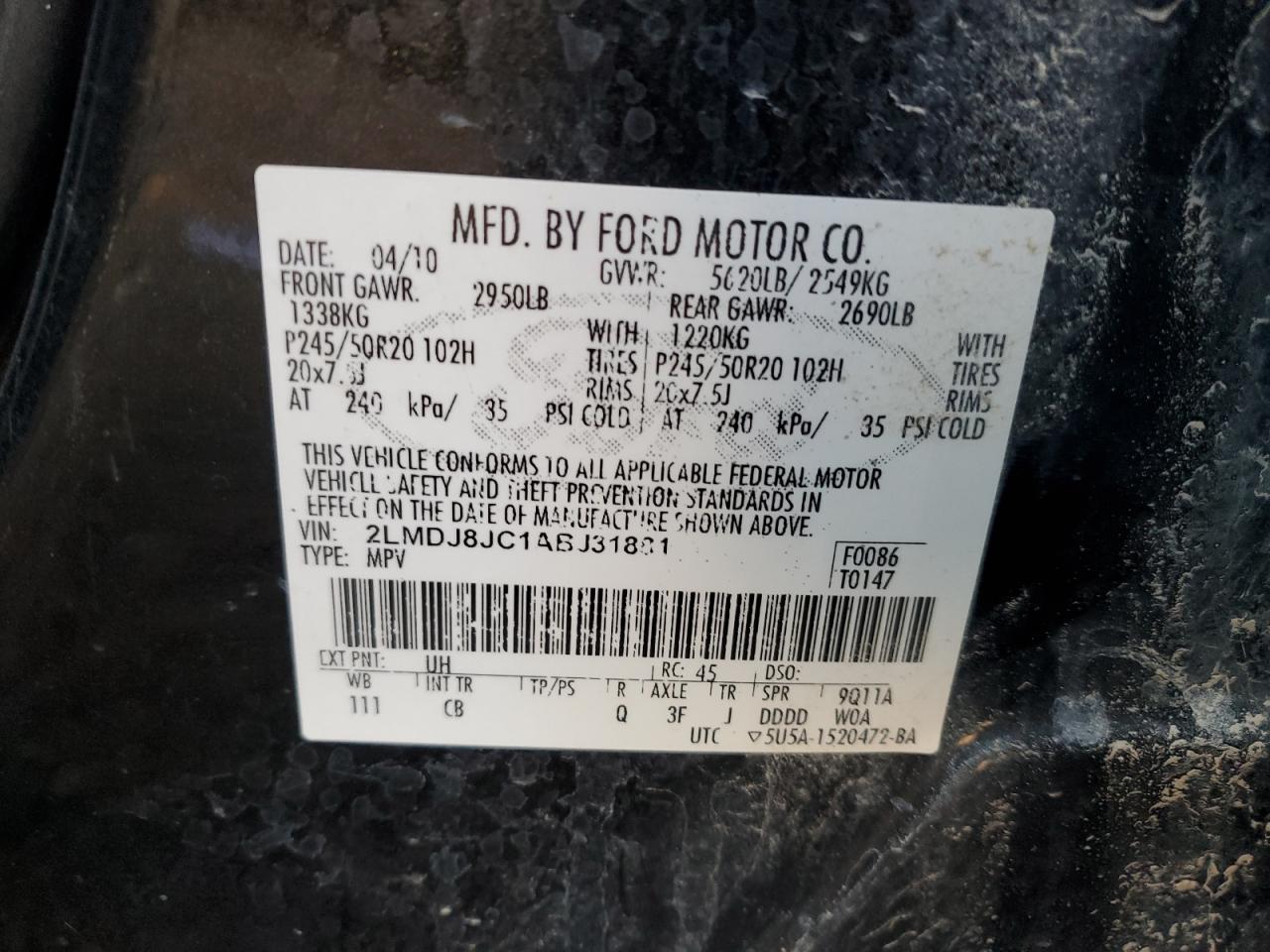 2010 Lincoln MKX - Image 13