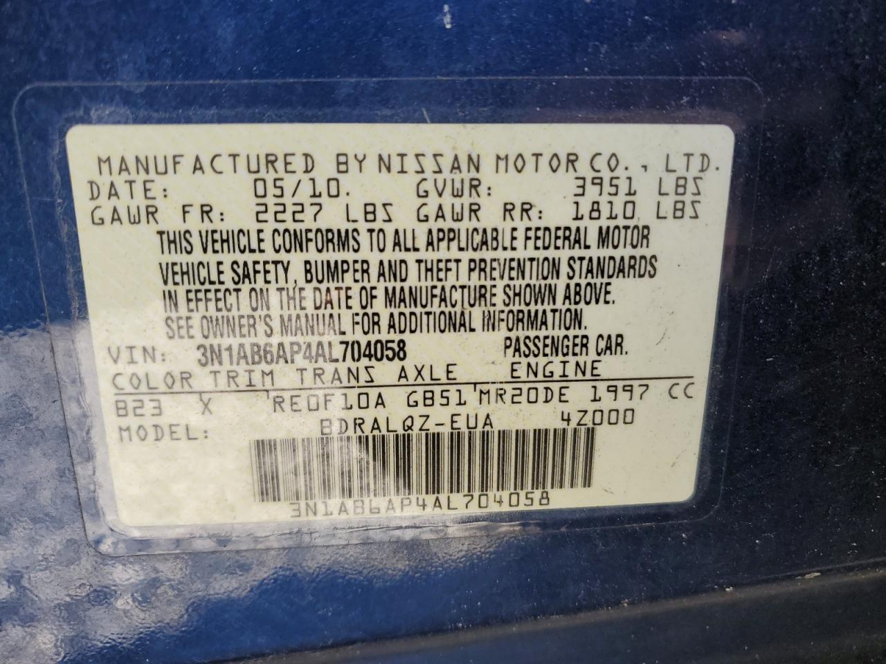 2010 Nissan Sentra - Image 13