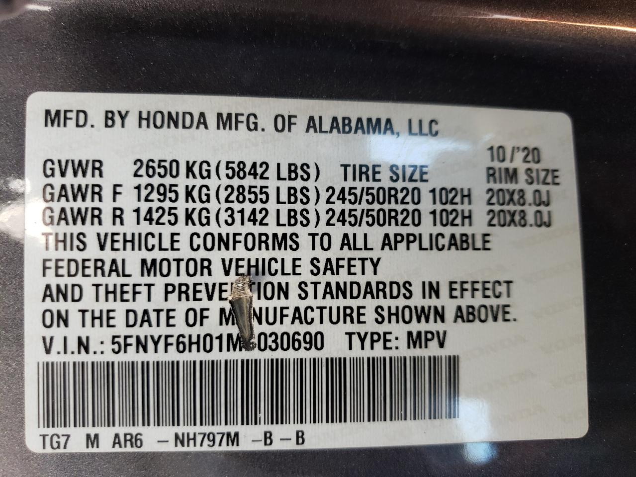 2021 Honda Pilot - Image 14