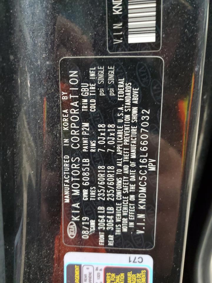 2020 Kia Sedona Ex VIN: KNDMC5C16L6607032 Lot: 49848185
