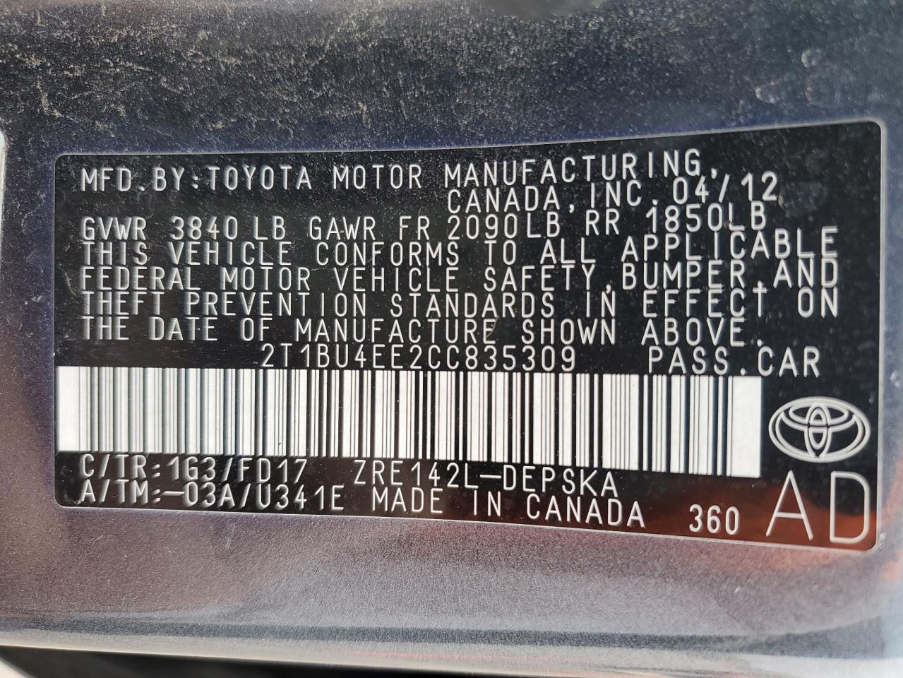 2012 Toyota Corolla - Image 14