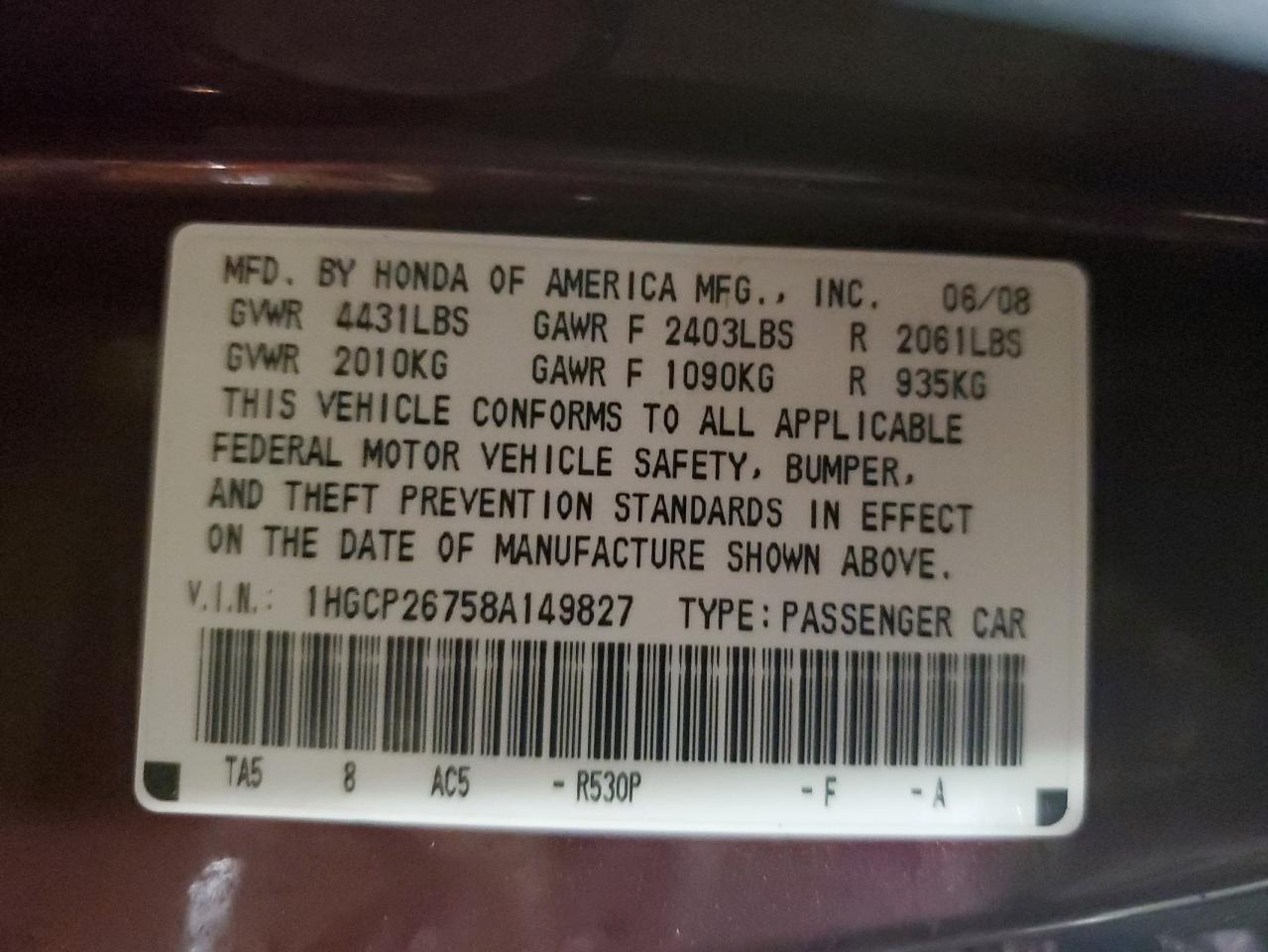 2008 Honda Accord - Image 12