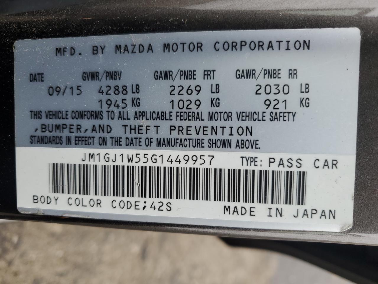 2016 Mazda 6 - Image 13