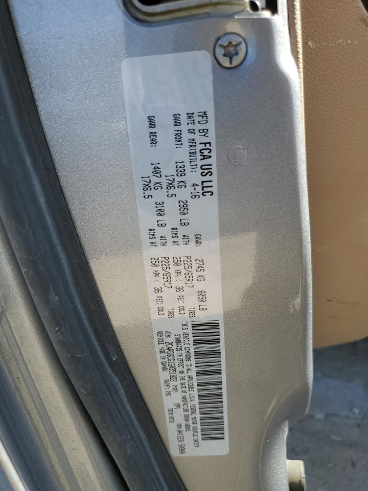 2016 Dodge Grand Caravan Sxt VIN: 2C4RDGCG1GR351822 Lot: 48820925