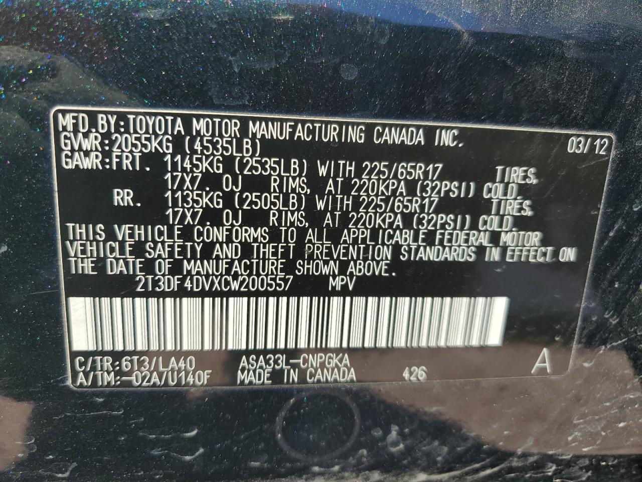 2012 Toyota RAV 4 - Image 14