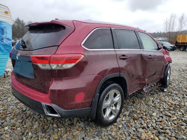  TOYOTA HIGHLANDER 2017 Red