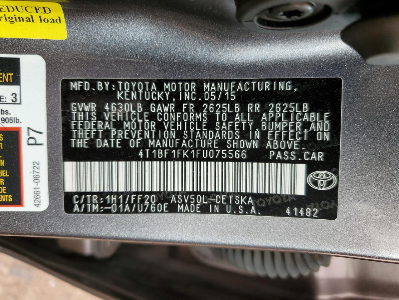 2015 Toyota Camry - Image 13