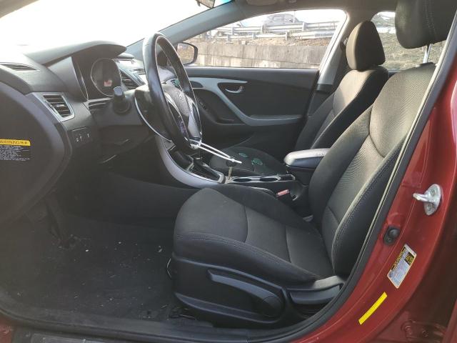  HYUNDAI ELANTRA 2015 Czerwony