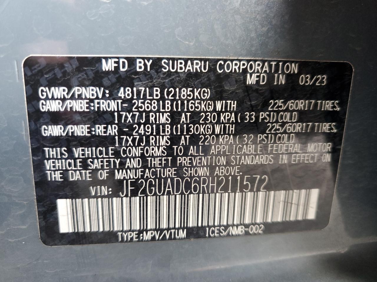 2024 Subaru XV - Image 13