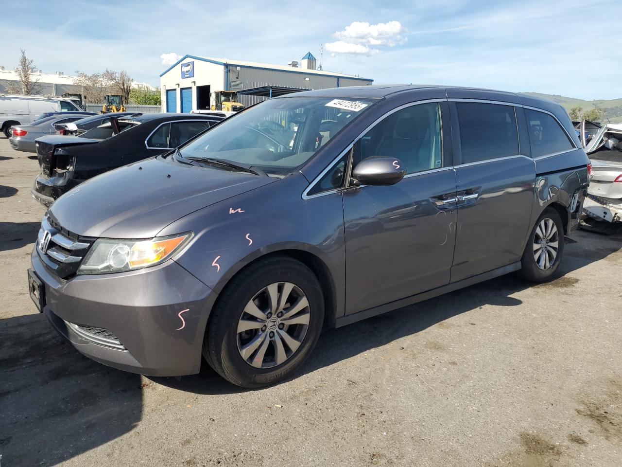 2015 Honda Odyssey Exl за продажба в San Martin, CA - Rear End