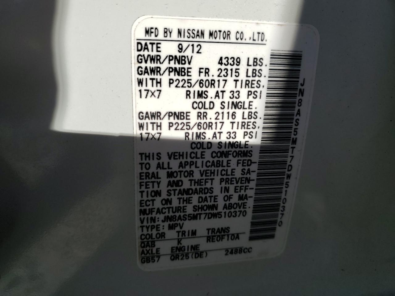 2013 Nissan Rogue - Image 15