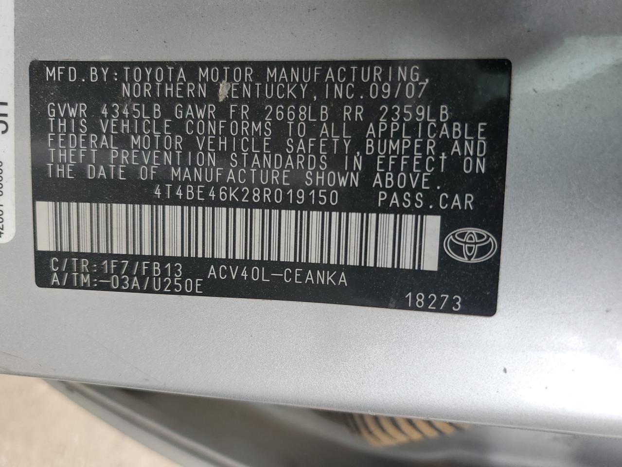 2008 Toyota Camry - Image 12