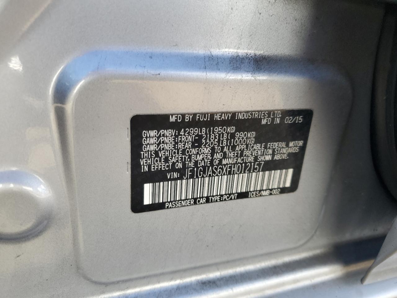 2015 Subaru Impreza - Image 12